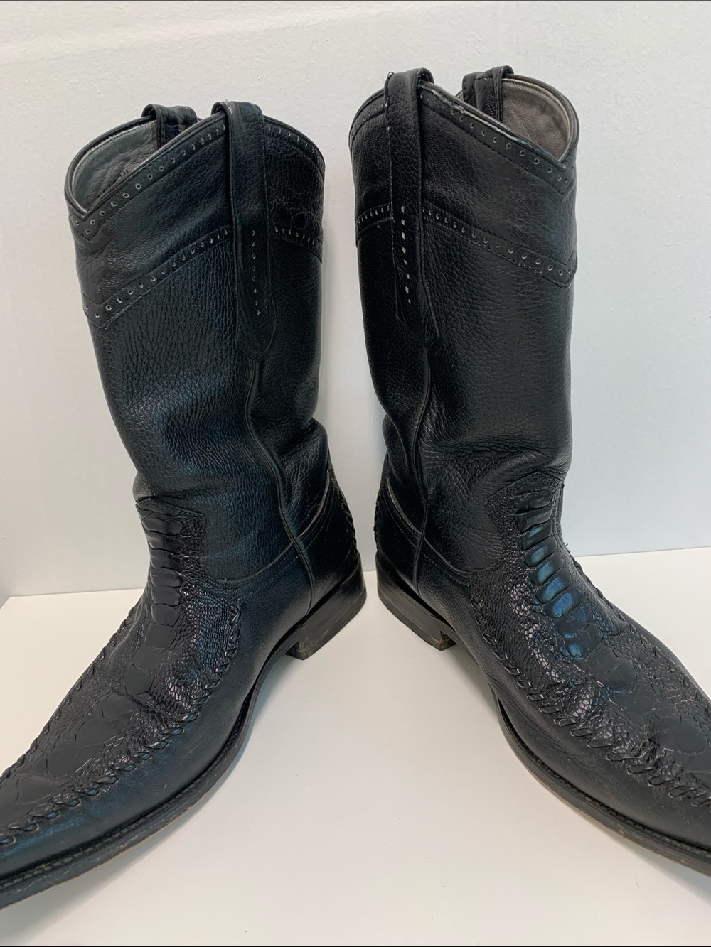 Los Altos Boots Leather Western Boots - Picture 6 of 10